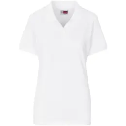 Ladies Houston Stretch Golf Shirt White Front